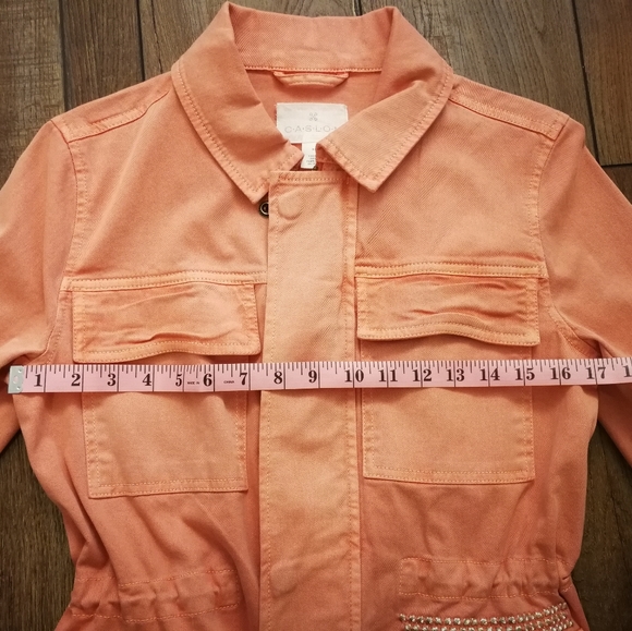 Caslon Salmon, coral utility jacket - Picture 3 of 4